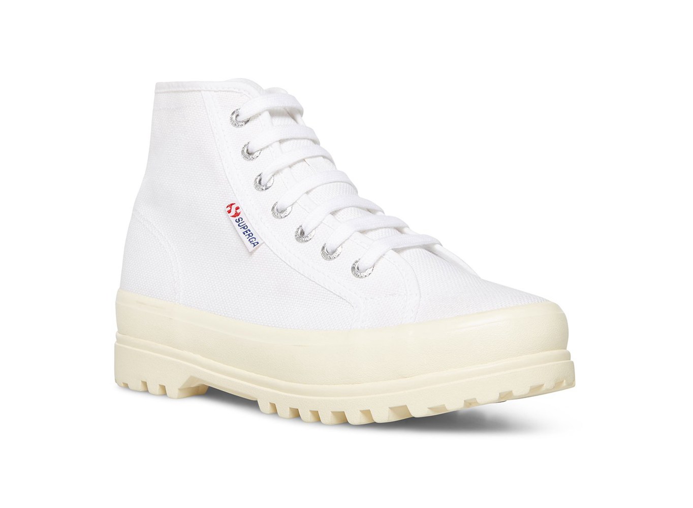 Botas Feminino Branco - Superga 2341 Alpina Shiny Gum - RBOWG-3684